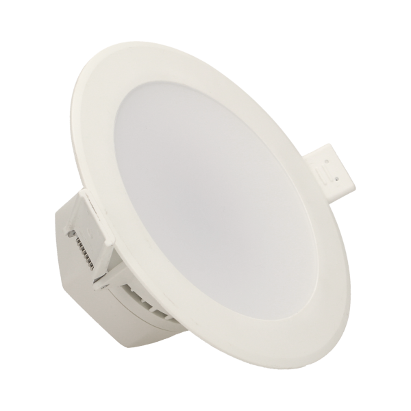 AURA LED 12W, oprawa downlight, podtynkowa, 950lm, 3000K, biała, wbudowany zasilacz LED