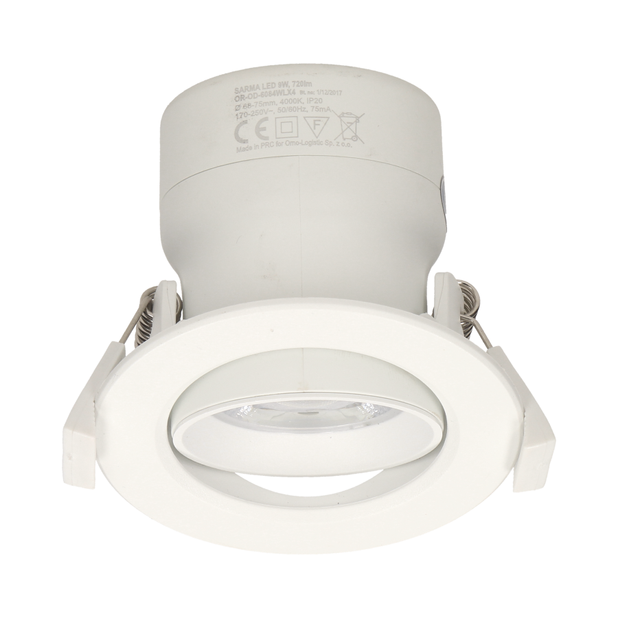 Flush mounted LED downlight SARMA, 9W