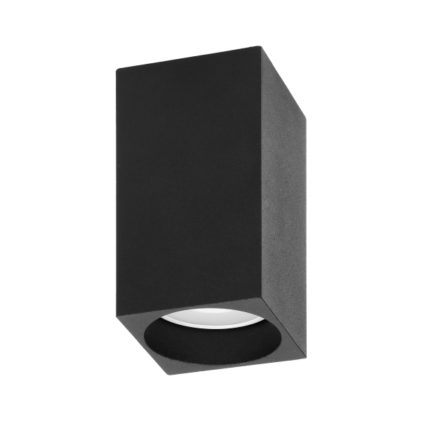 BARBRA DLS GU10 downlight, ceiling light, 50W, square, black
