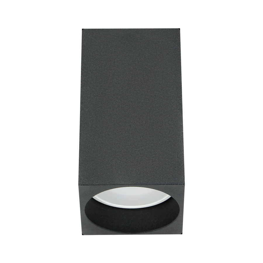 BARBRA DLS GU10 downlight, ceiling light, 50W, square, black