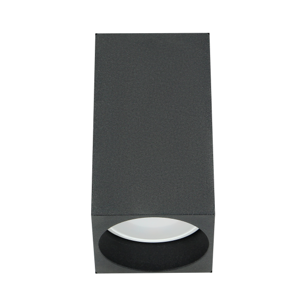 BARBRA DLS GU10 downlight, ceiling light, 50W, square, black