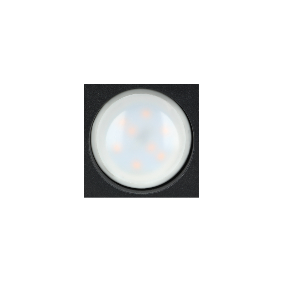 BARBRA DLS GU10 downlight max 50W, IP20, kwadrat, czarny, aluminium