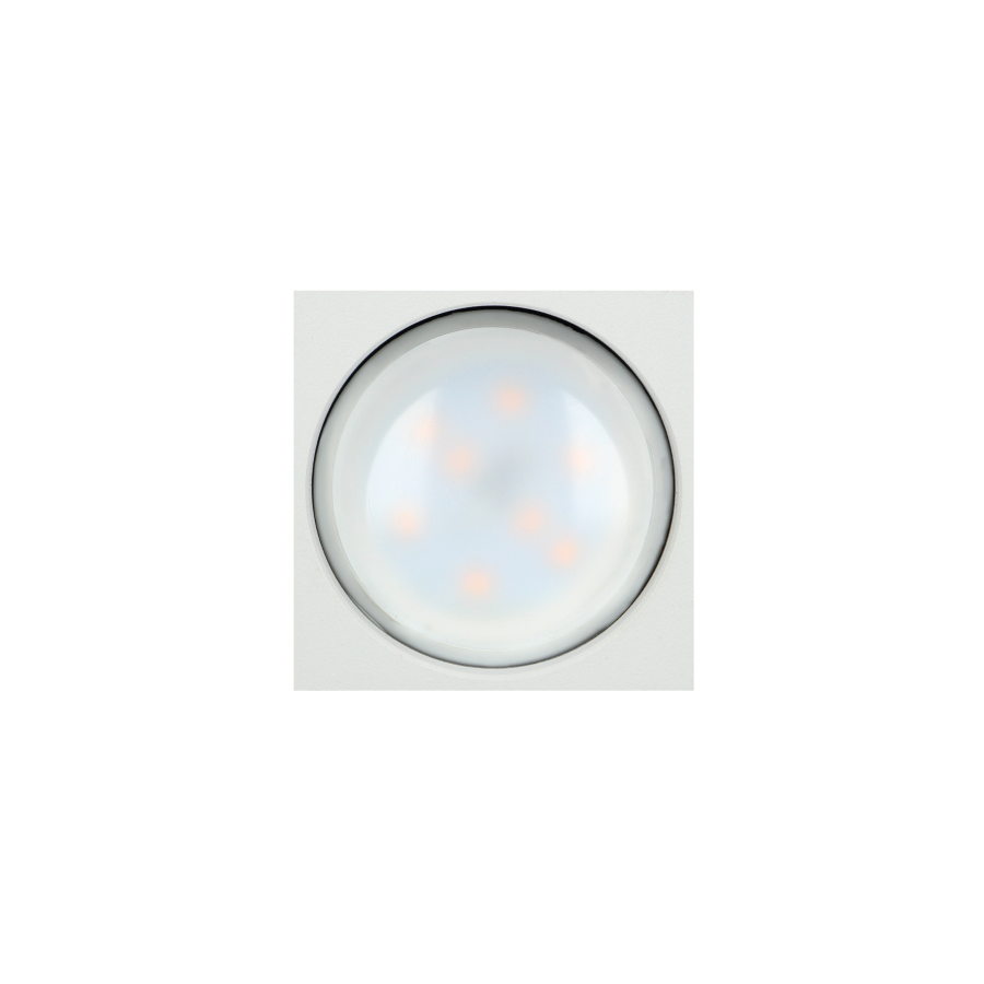 BARBRA DLS GU10 downlight max 50W, IP20, kwadrat, biały, aluminium