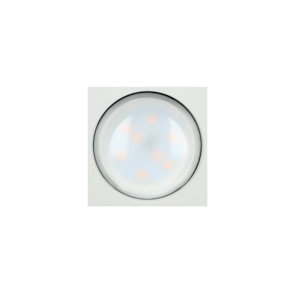 BARBRA DLS GU10 downlight max 50W, IP20, kwadrat, biały, aluminium