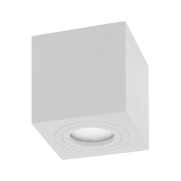 MEGY DLS GU10 downlight, ceiling light, 50W, square, white