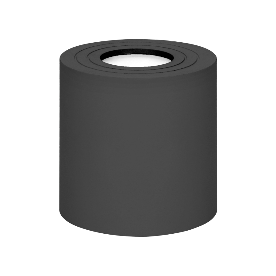 MEGY DLR GU10 downlight max 50W, IP54, okrągły, czarny, aluminium