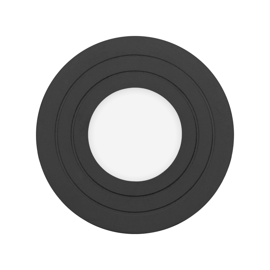 MEGY DLR GU10 downlight max 50W, IP54, okrągły, czarny, aluminium