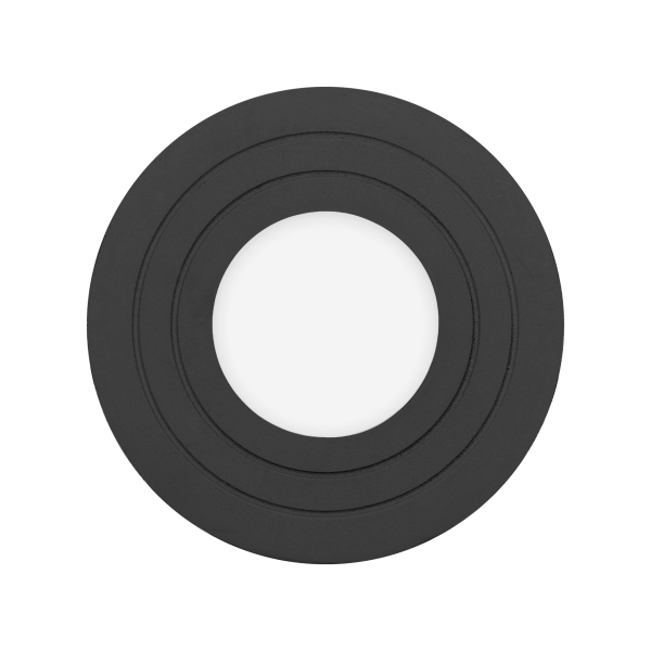 MEGY DLR GU10 downlight max 50W, IP54, okrągły, czarny, aluminium