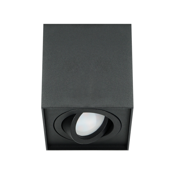 CAROLIN DLS GU10 downlight, ceiling light, 35W, square, black