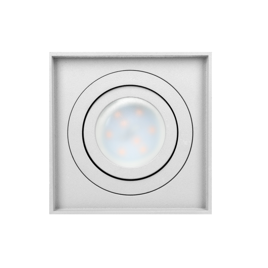 CAROLIN DLS GU10 downlight, ceiling light, 35W, square, white