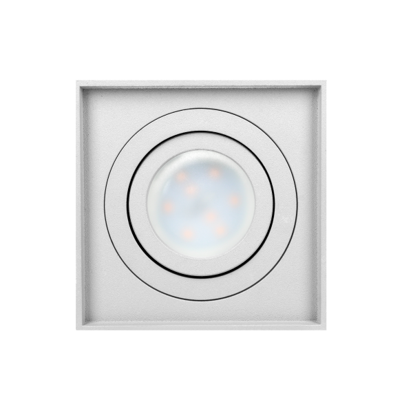 CAROLIN DLS GU10 downlight, ceiling light, 35W, square, white