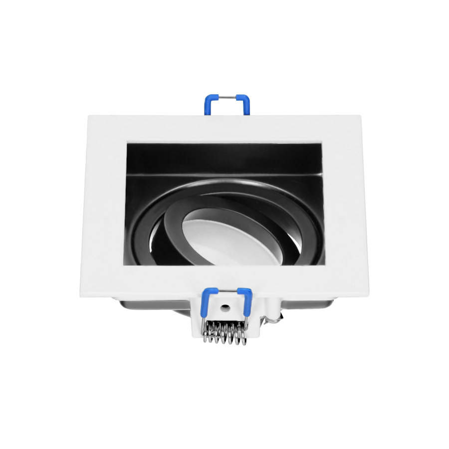 YOP decorative frame for spotlight suitable for LED diode or a halogen lamp (MR16/GU10), max. 50W, adjustable light direction, white+black