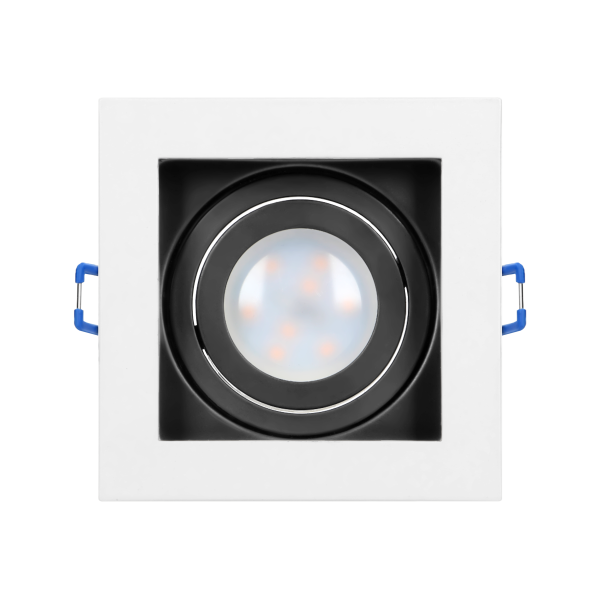 YOP ramka dekoracyjna oprawy punktowej, MR16/GU10 max 50W, regulowana biała+czarna