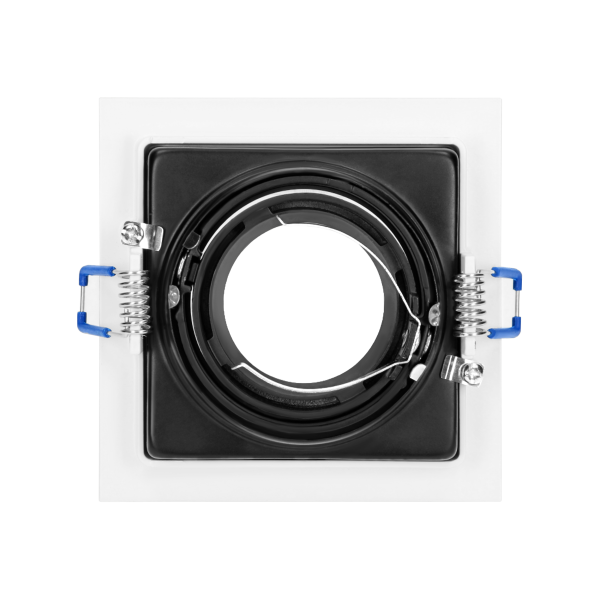 YOP decorative frame for spotlight suitable for LED diode or a halogen lamp (MR16/GU10), max. 50W, adjustable light direction, white+black