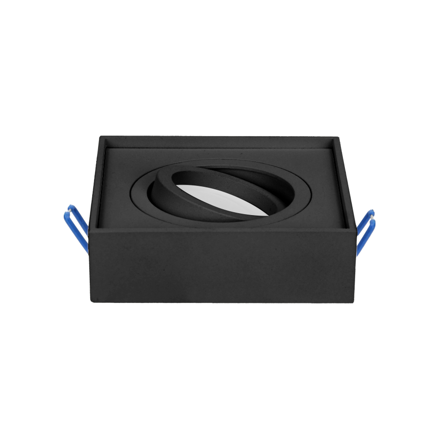 SORMUS S ramka dekoracyjna oprawy punktowej, MR16/GU10 max 50W, regulowana, kwadrat, czarna