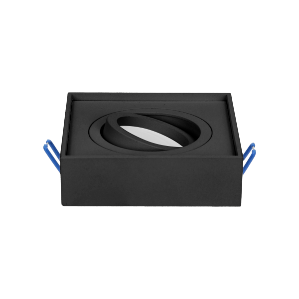 SORMUS S ramka dekoracyjna oprawy punktowej, MR16/GU10 max 50W, regulowana, kwadrat, czarna