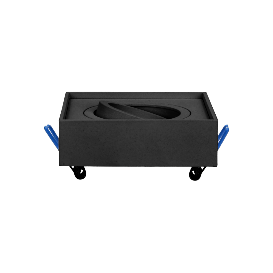 SORMUS S ramka dekoracyjna oprawy punktowej, MR16/GU10 max 50W, regulowana, kwadrat, czarna