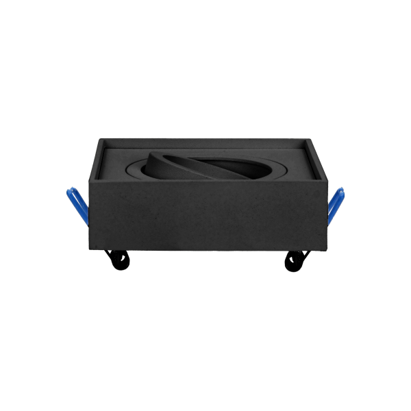 SORMUS S ramka dekoracyjna oprawy punktowej, MR16/GU10 max 50W, regulowana, kwadrat, czarna