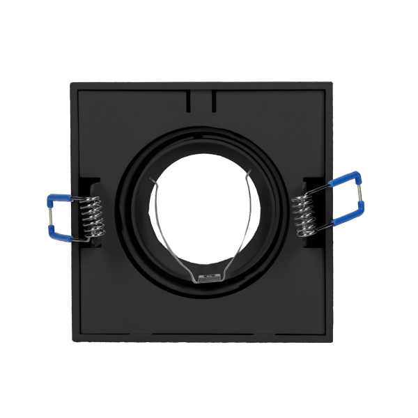 SORMUS S ramka dekoracyjna oprawy punktowej, MR16/GU10 max 50W, regulowana, kwadrat, czarna