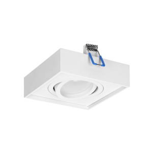 SORMUS S ramka dekoracyjna oprawy punktowej, MR16/GU10 max 50W, regulowana, kwadrat, biała