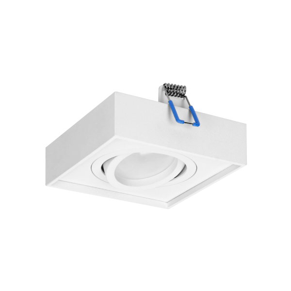 SORMUS S decorative frame for spotlight suitable for LED diode or a halogen lamp (MR16/GU10), max. 50W, adjustable light direction, square, white SORMUS S decorative frame for spotlight suitable for LED diode or a halogen lamp (MR16/GU10), max. 50W, adjustable light direction, square, white