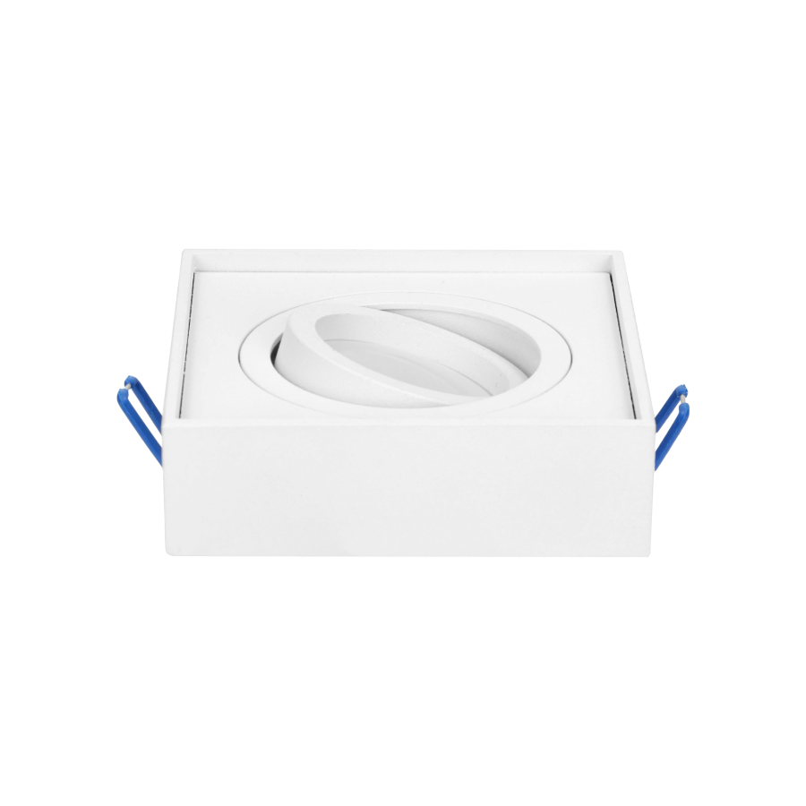 SORMUS S decorative frame for spotlight suitable for LED diode or a halogen lamp (MR16/GU10), max. 50W, adjustable light direction, square, white