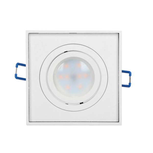 SORMUS S decorative frame for spotlight suitable for LED diode or a halogen lamp (MR16/GU10), max. 50W, adjustable light direction, square, white SORMUS S decorative frame for spotlight suitable for LED diode or a halogen lamp (MR16/GU10), max. 50W, adjustable light direction, square, white