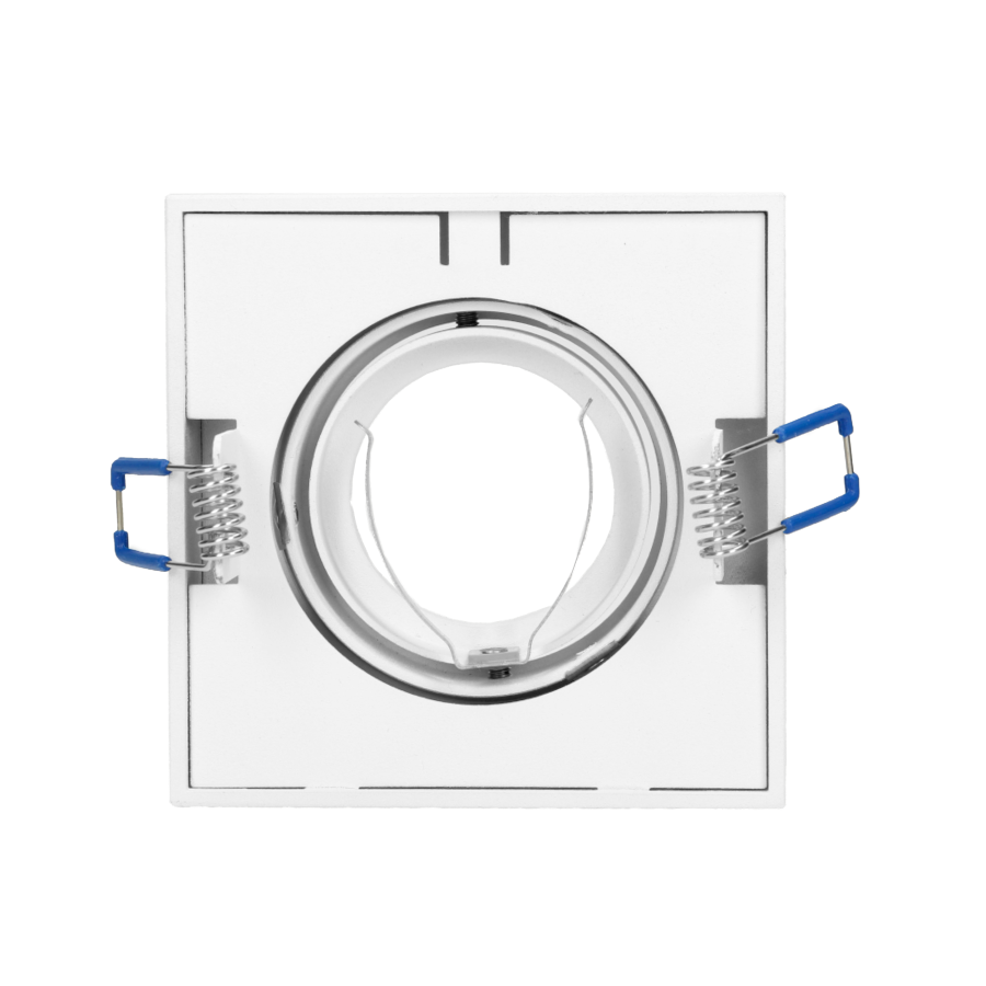 SORMUS S decorative frame for spotlight suitable for LED diode or a halogen lamp (MR16/GU10), max. 50W, adjustable light direction, square, white