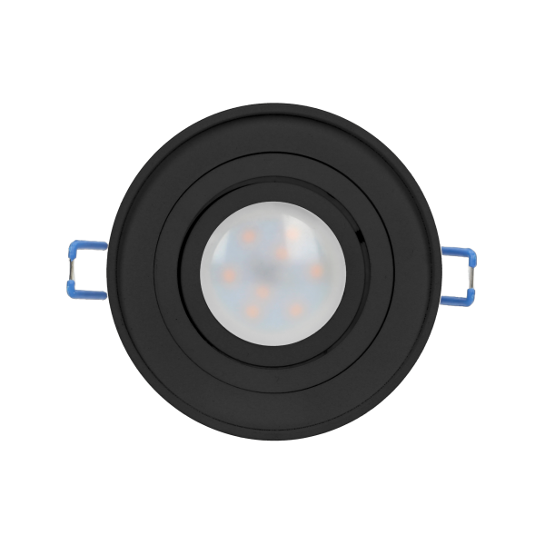SORMUS R ramka dekoracyjna oprawy punktowej, MR16/GU10 max 50W, regulowana, koło, czarna*