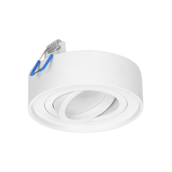 SORMUS R ramka dekoracyjna oprawy punktowej, MR16/GU10 max 50W, regulowana, koło, biała