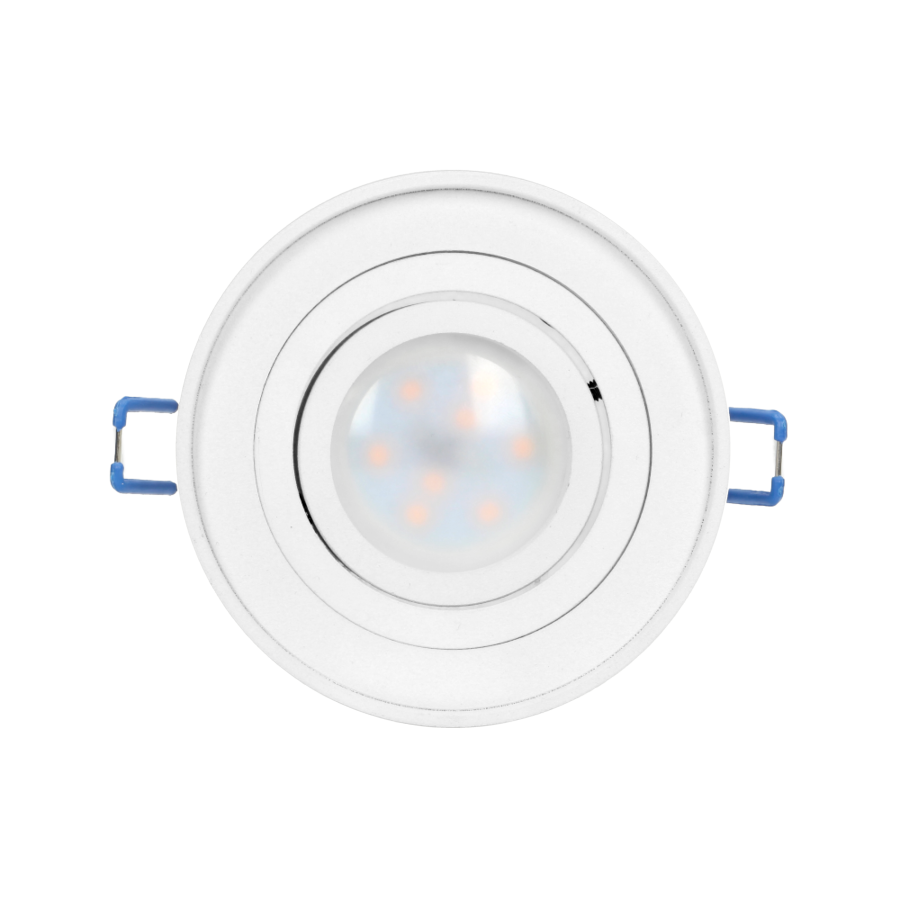 SORMUS R ramka dekoracyjna oprawy punktowej, MR16/GU10 max 50W, regulowana, koło, biała