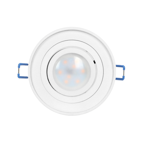 SORMUS R ramka dekoracyjna oprawy punktowej, MR16/GU10 max 50W, regulowana, koło, biała