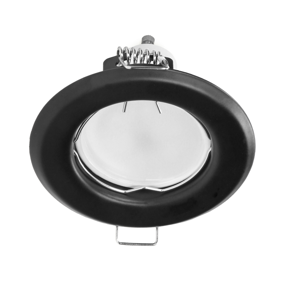 SUTRI RC decorative frame for spotlight, MR16/GU10 max 50W, round, fixed light beam, black