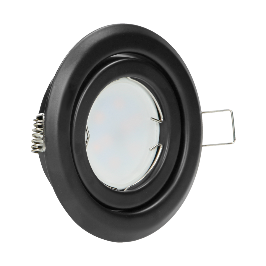 SUTRI RM decorative frame for spotlight, MR16/GU10 max 50W, round, adjustable light beam, black