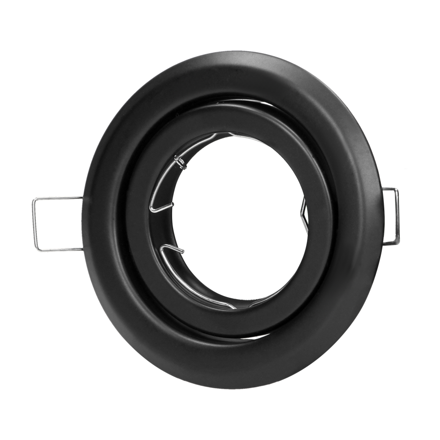 SUTRI RM decorative frame for spotlight, MR16/GU10 max 50W, round, adjustable light beam, black