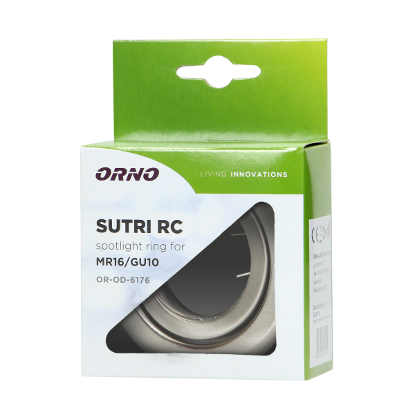 SUTRI RM ramka dekoracyjna oprawy punktowej, MR16/GU10 max 50W, okrągła, regulowana, satyna