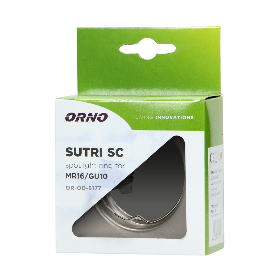 SUTRI SC ramka dekoracyjna oprawy punktowej, MR16/GU10 max 50W, kwadrat, stały, satyna*