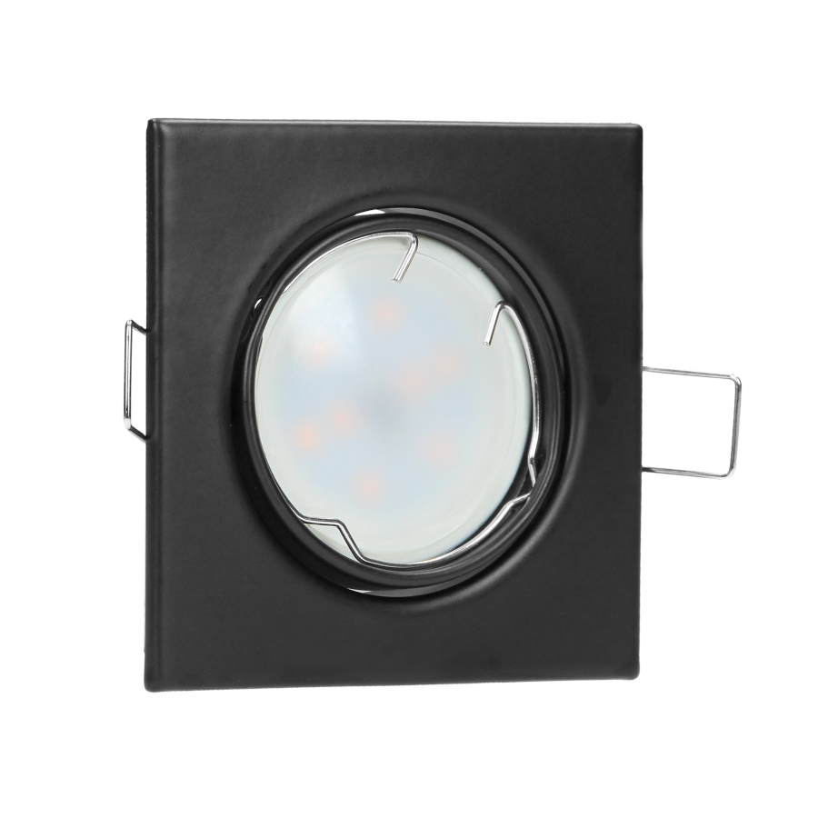 SUTRI SM decorative frame for spotlight, MR16/GU10 max 50W, square, adjustable, black