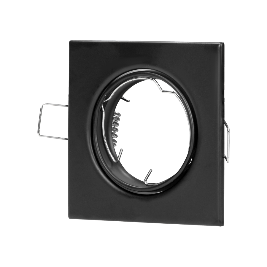 SUTRI SM decorative frame for spotlight, MR16/GU10 max 50W, square, adjustable, black