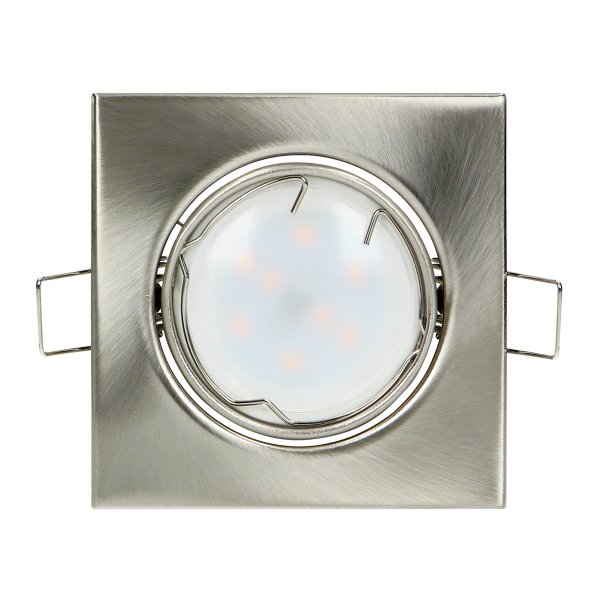 SUTRI SM decorative frame for spotlight, MR16/GU10 max 50W, square, adjustable light beam, satin