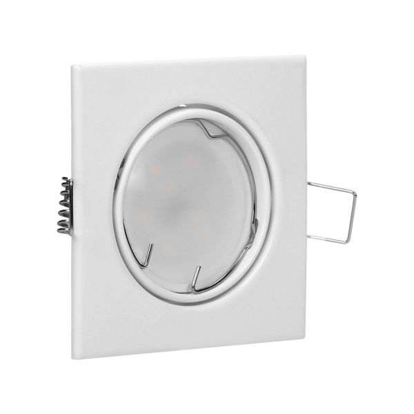 SUTRI SM decorative frame for spotlight, MR16/GU10 max 50W, square, adjustable light beam, white