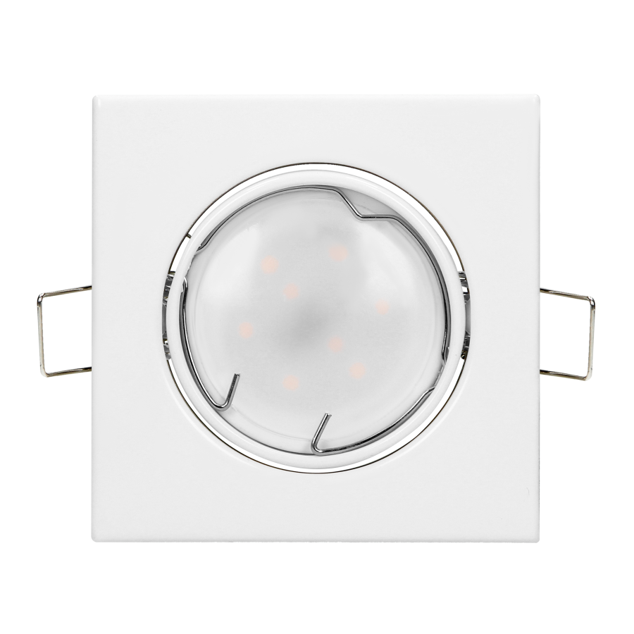 SUTRI SM decorative frame for spotlight, MR16/GU10 max 50W, square, adjustable light beam, white