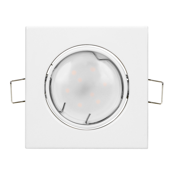 SUTRI SM decorative frame for spotlight, MR16/GU10 max 50W, square, adjustable light beam, white