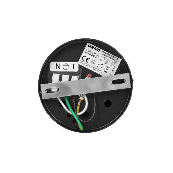 KORIN 10, downlight, 60W, E27, steel, black