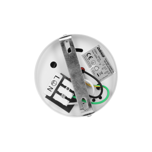 KORIN 10, oprawa typu downlight, 60W, E27, stal, biała