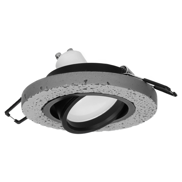 HALISI RM ramka dekoracyjna oprawy punktowej, MR16/GU10 max 50W, koło, ruchoma, czarna