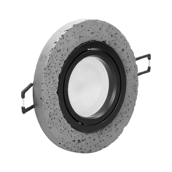 HALISI RM ramka dekoracyjna oprawy punktowej, MR16/GU10 max 50W, koło, ruchoma, czarna