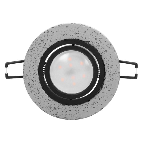 HALISI RM ramka dekoracyjna oprawy punktowej, MR16/GU10 max 50W, koło, ruchoma, czarna