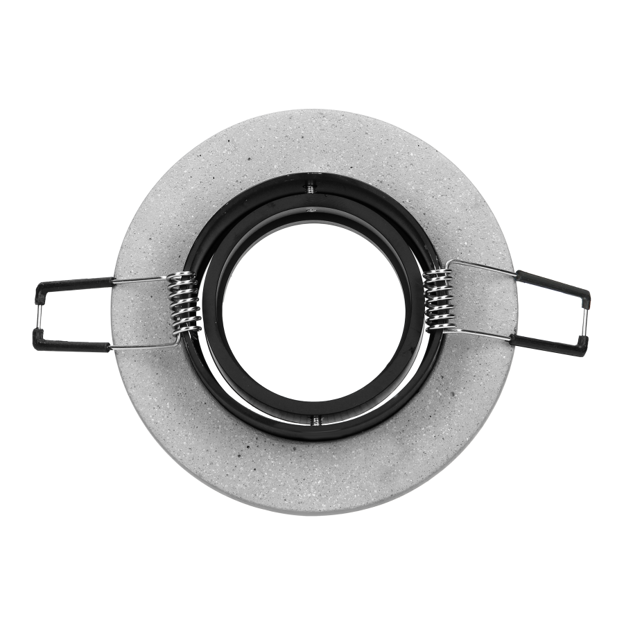 HALISI RM ramka dekoracyjna oprawy punktowej, MR16/GU10 max 50W, koło, ruchoma, czarna