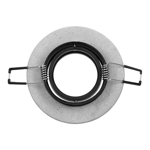 HALISI RM ramka dekoracyjna oprawy punktowej, MR16/GU10 max 50W, koło, ruchoma, czarna